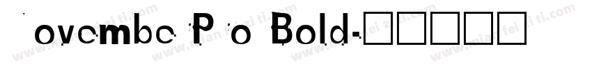 NovemberPro Bold字体转换